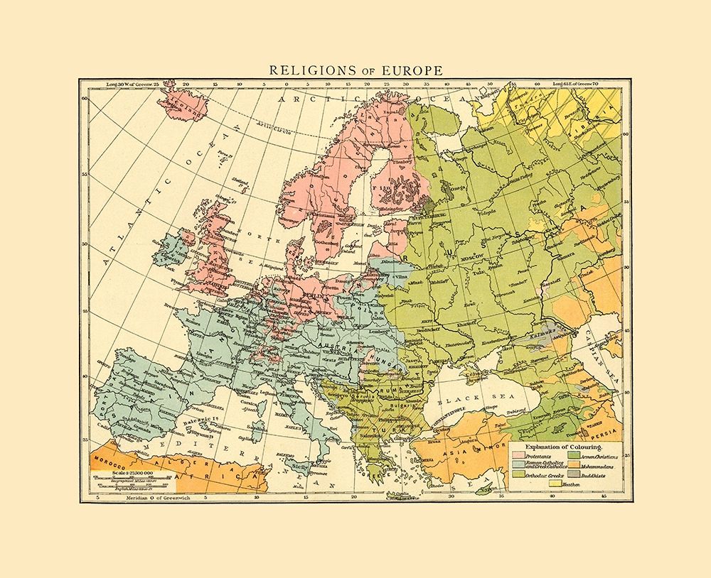 Europe Religions - Cassell 1893