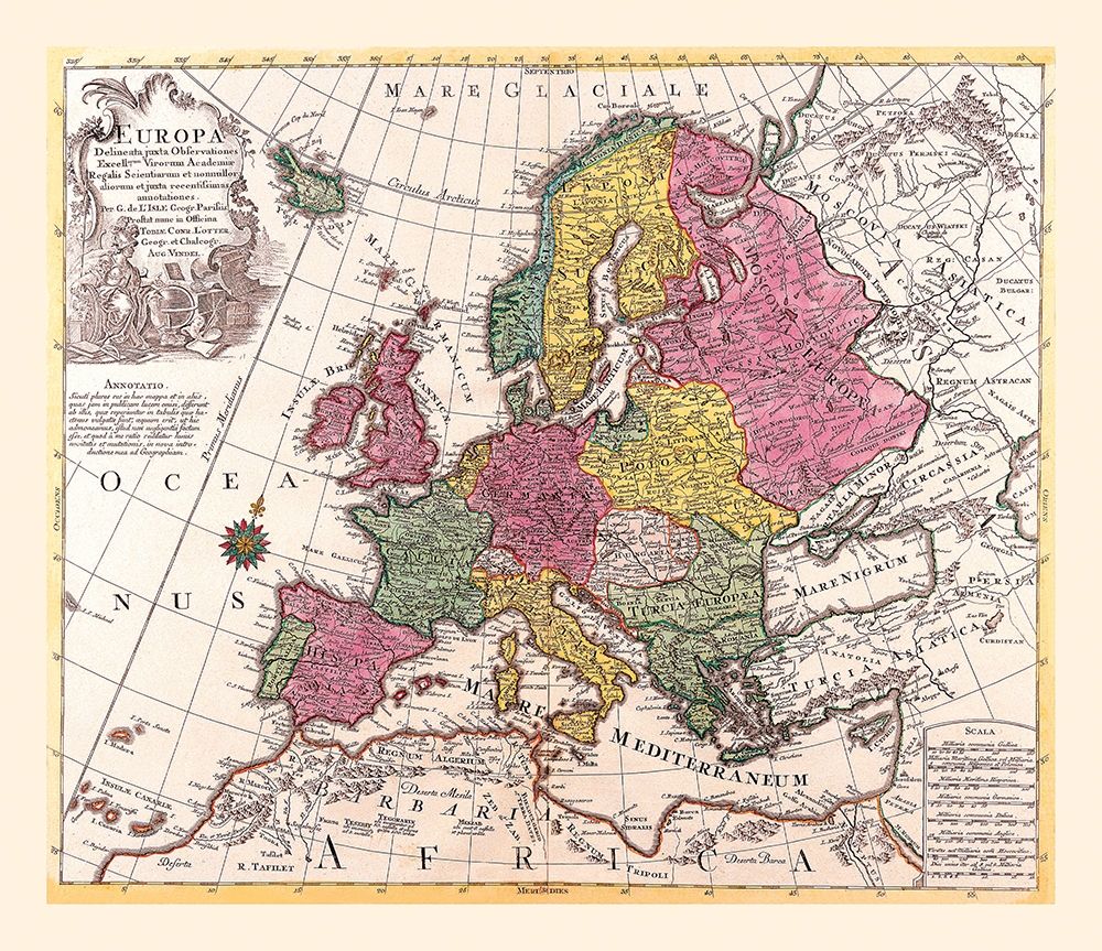 Europe - De Lisle 1787