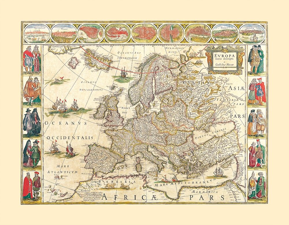 Europe - Blaeu 1665