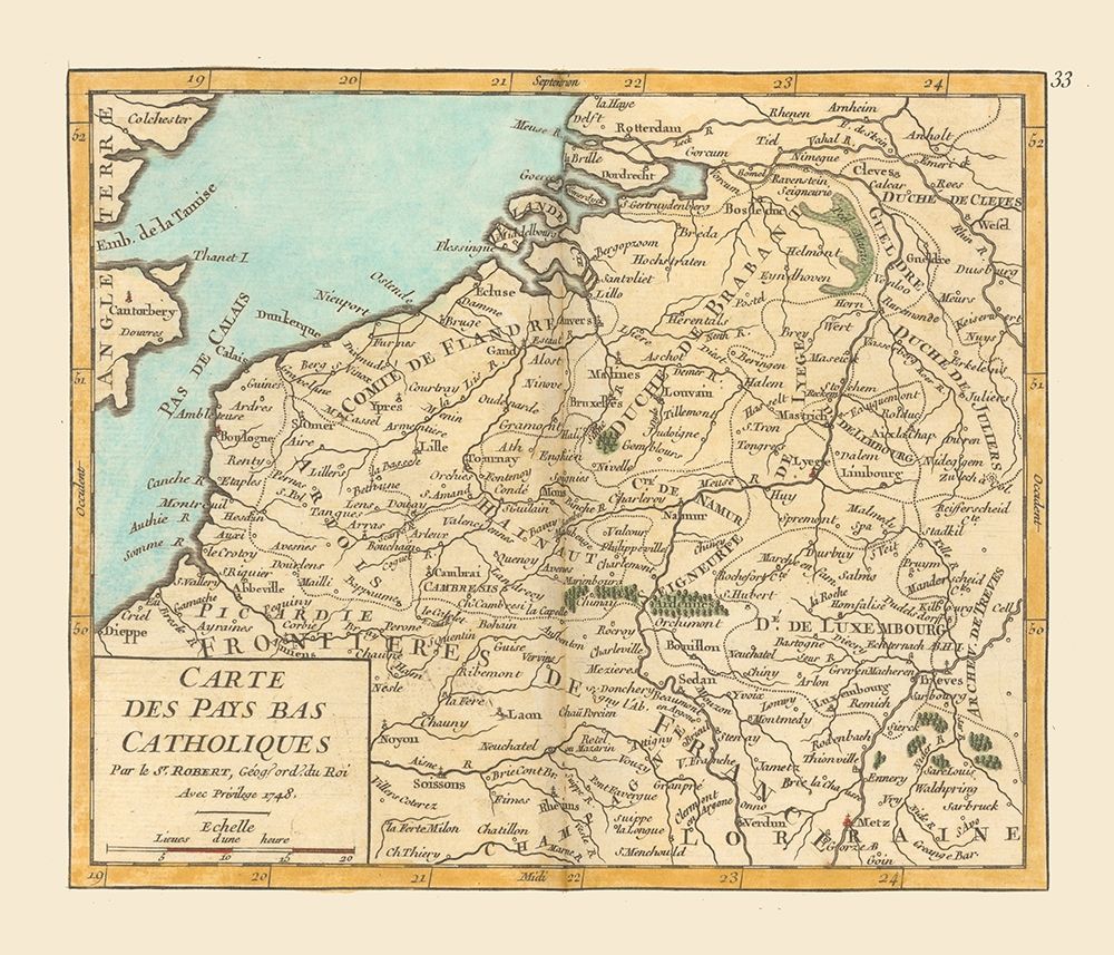 Catholic Belgium Netherlands - Robert 1748