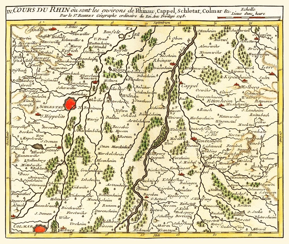 Rhine River France Germany - Robert 1748