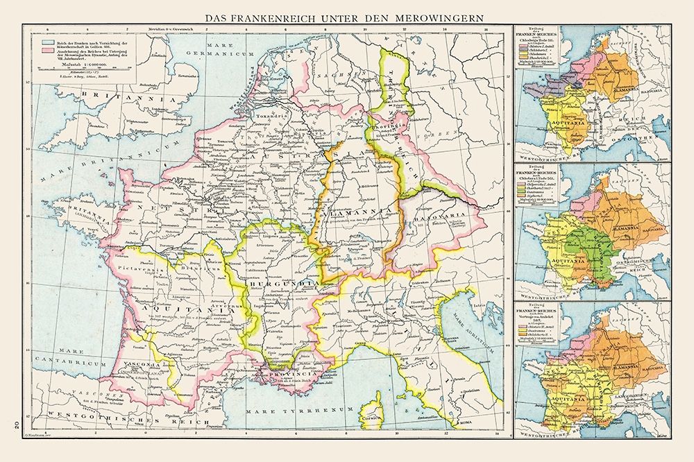 Europe Frankish Kingdom Merovingians - Droysen