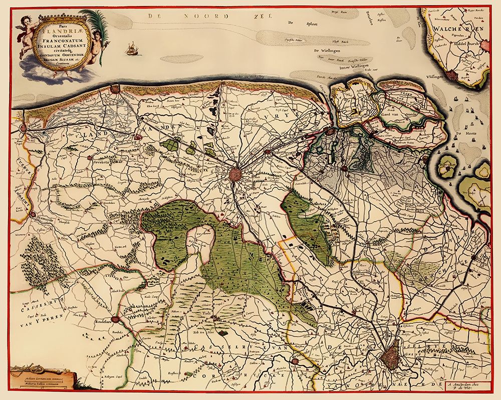 Benelux Flemish Brabant Belgium - De Wit 1688