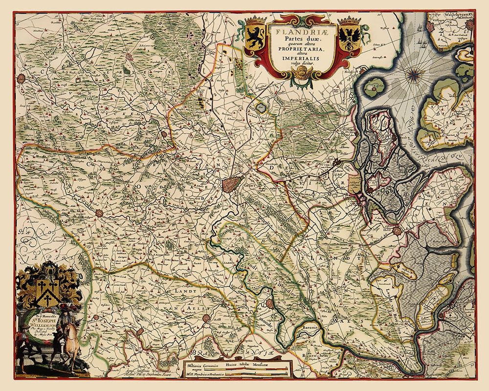 Benelux Flanders Belgium - Janssonius 1682