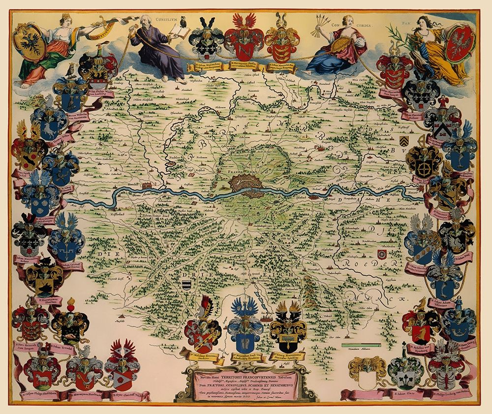 Frankfurt Germany - Blaeu 1638