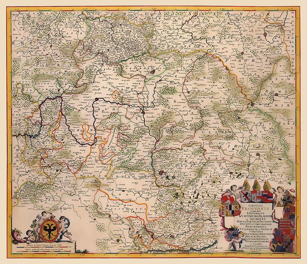Franconia Germany - De Wit 1688