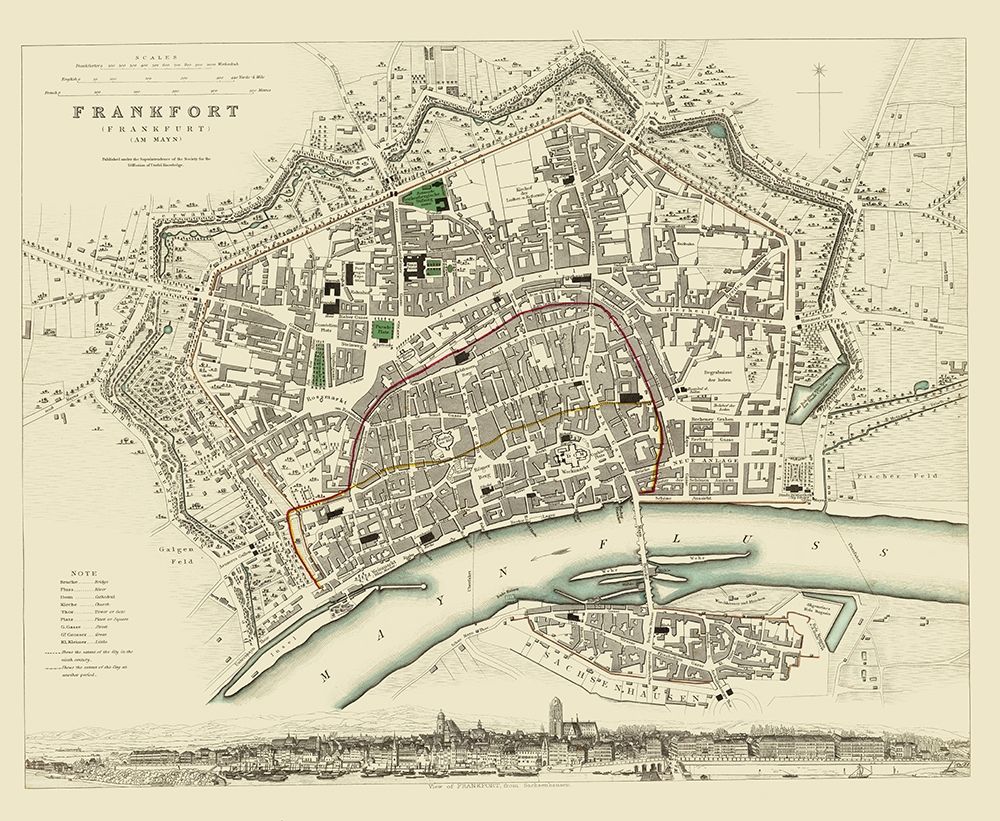 Frankfurt Germany - Chapman 1837
