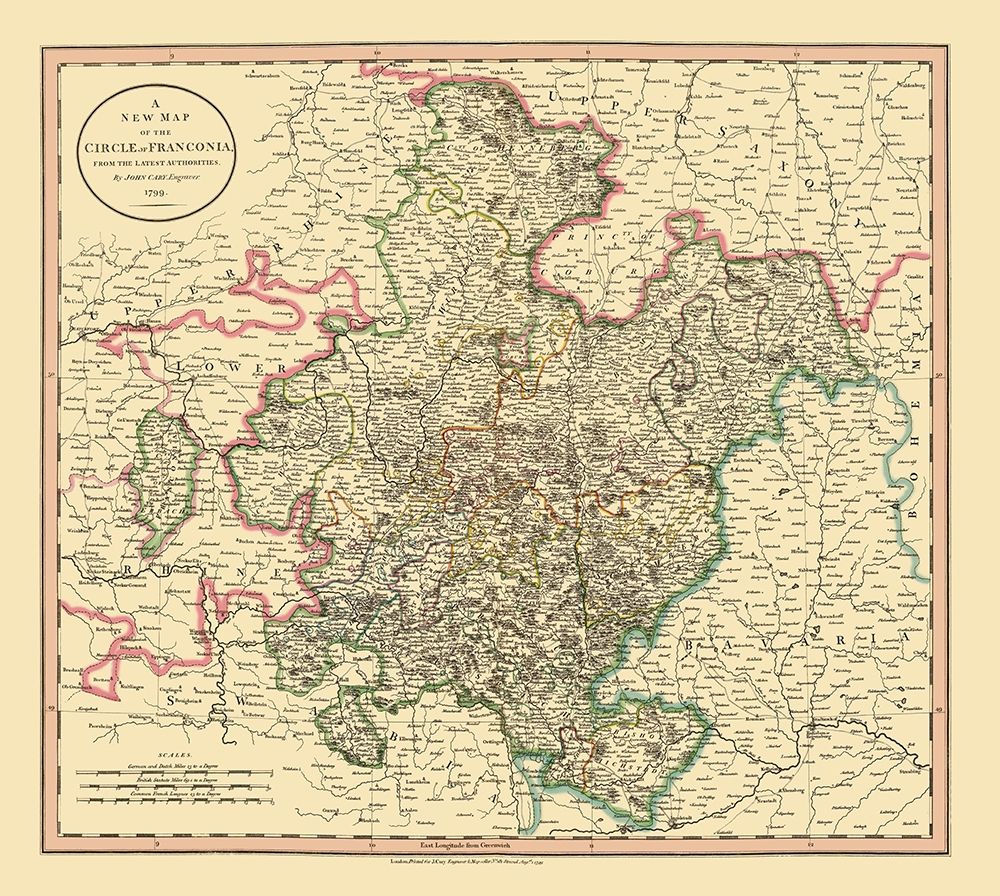 Franconia Germany - Cary 1799