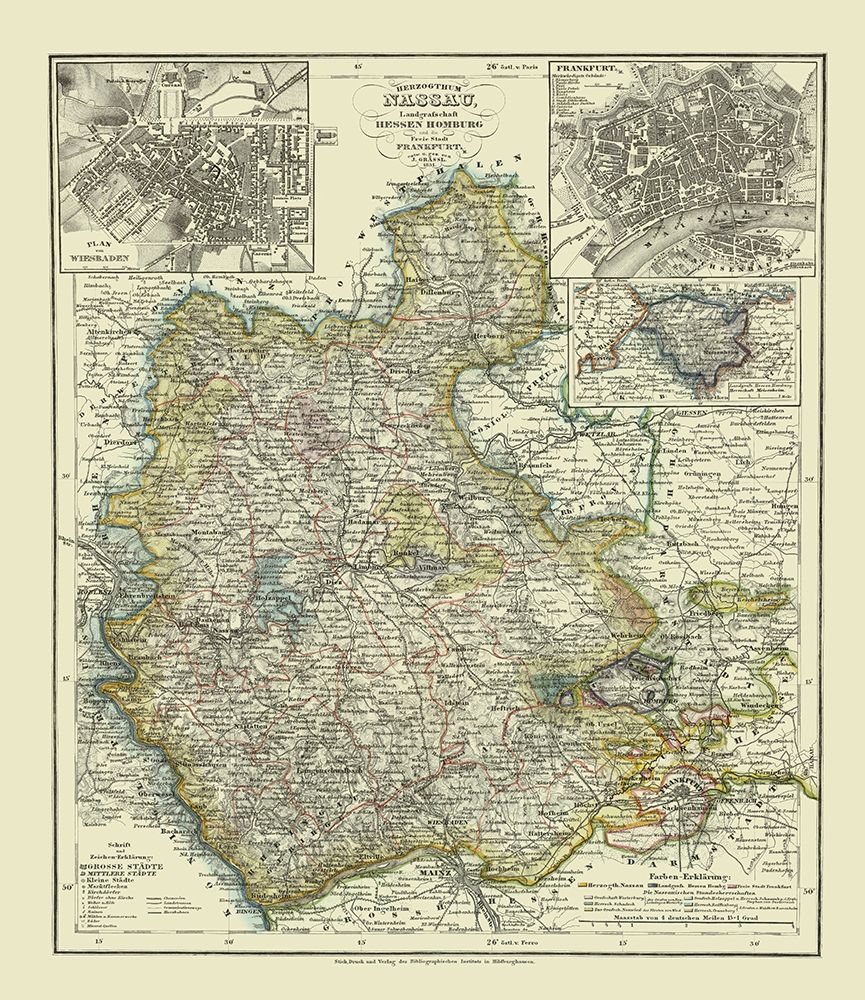 Frankfurt Wiesbaden Germany - Grassl 1851