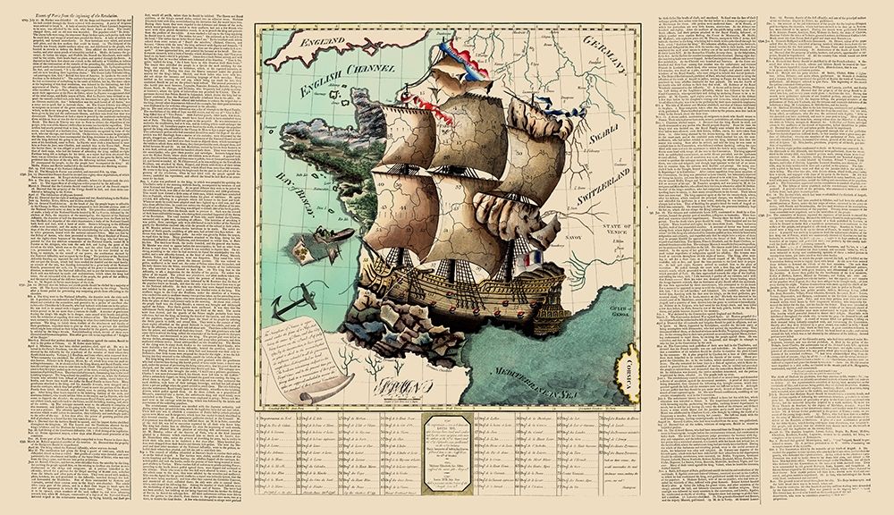 France Kingdom at the Revolution - Whatman 1796