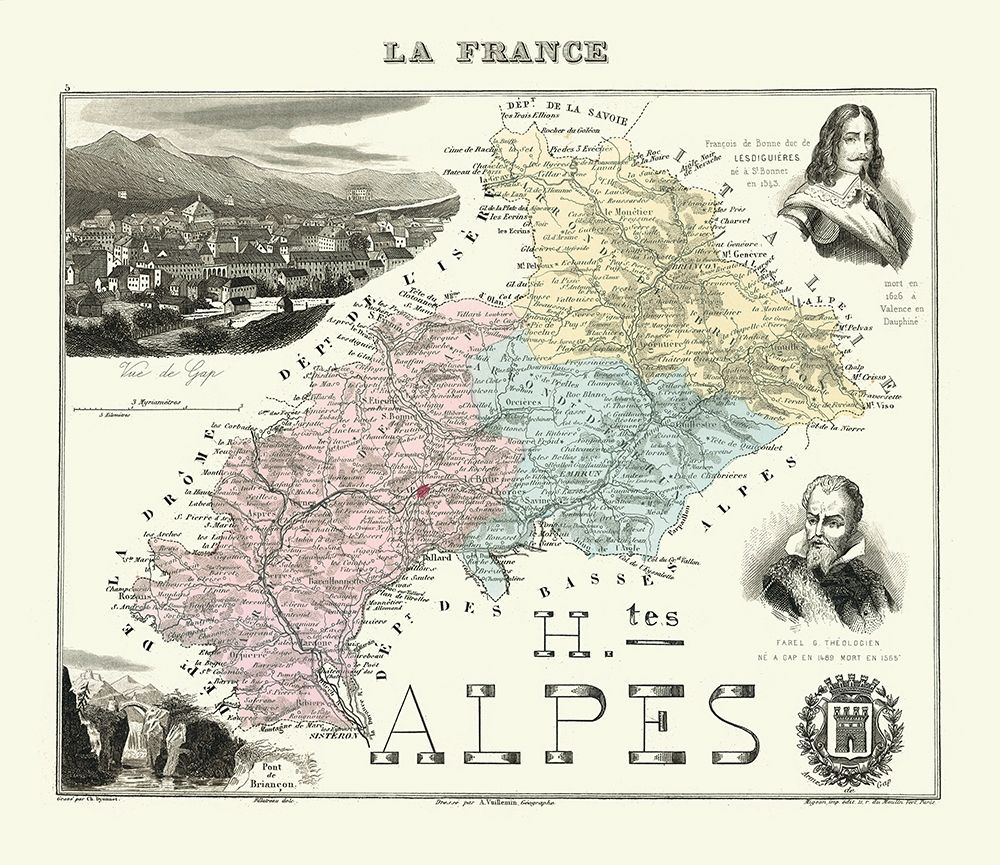 Hautes Alpes Region France - Migeon 1869