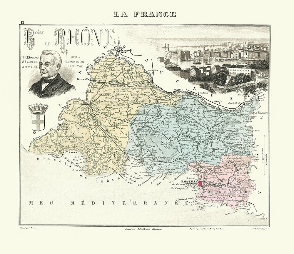Bouches du Rhone Region France - Migeon 1896