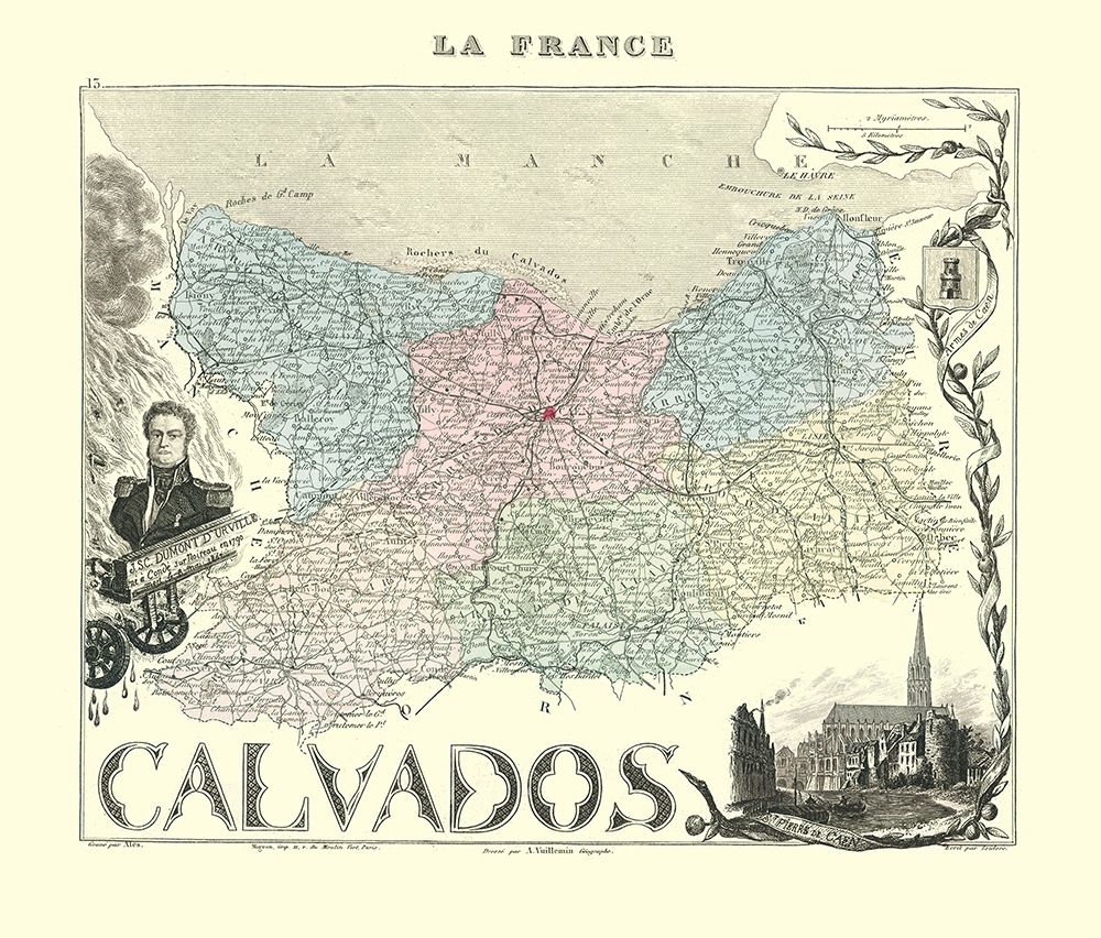 Calvados Region France - Migeon 1869