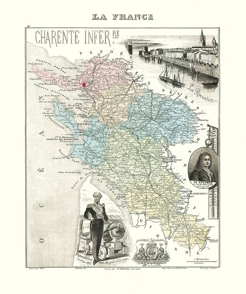 Charente Inferieure France - Migeon 1869