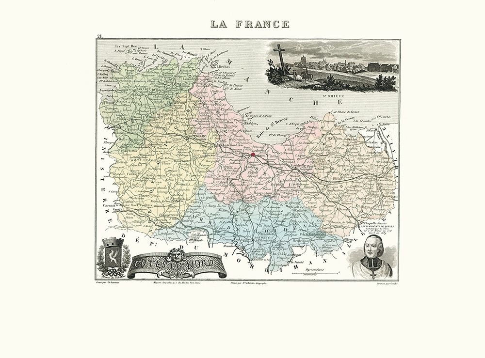 Cotes du Nord Region France - Migeon 1869