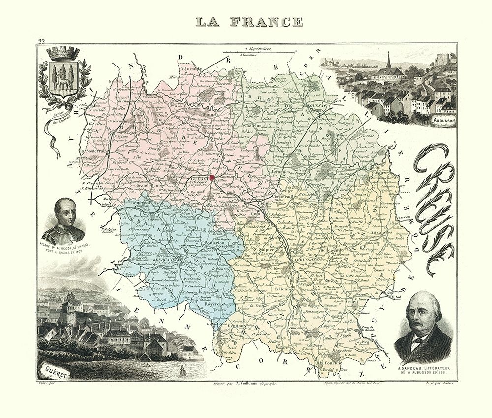 Creuse Region France - Migeon 1869