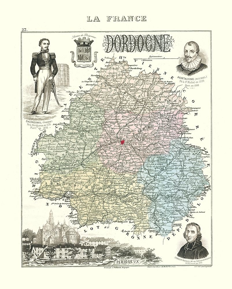 Dordogne Region France - Migeon 1869