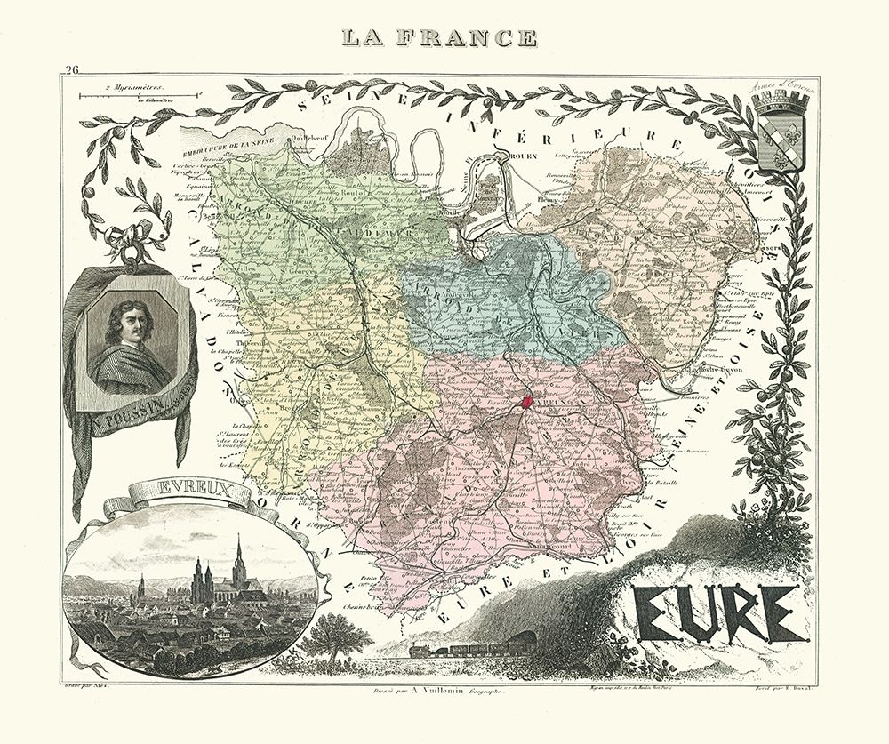 Eure Region France - Migeon 1869