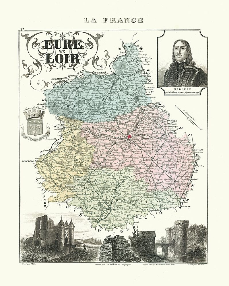 Eure et Loir Region France - Migeon 1869