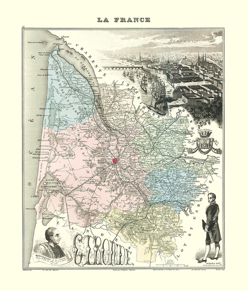 Gironide Region France - Migeon 1869