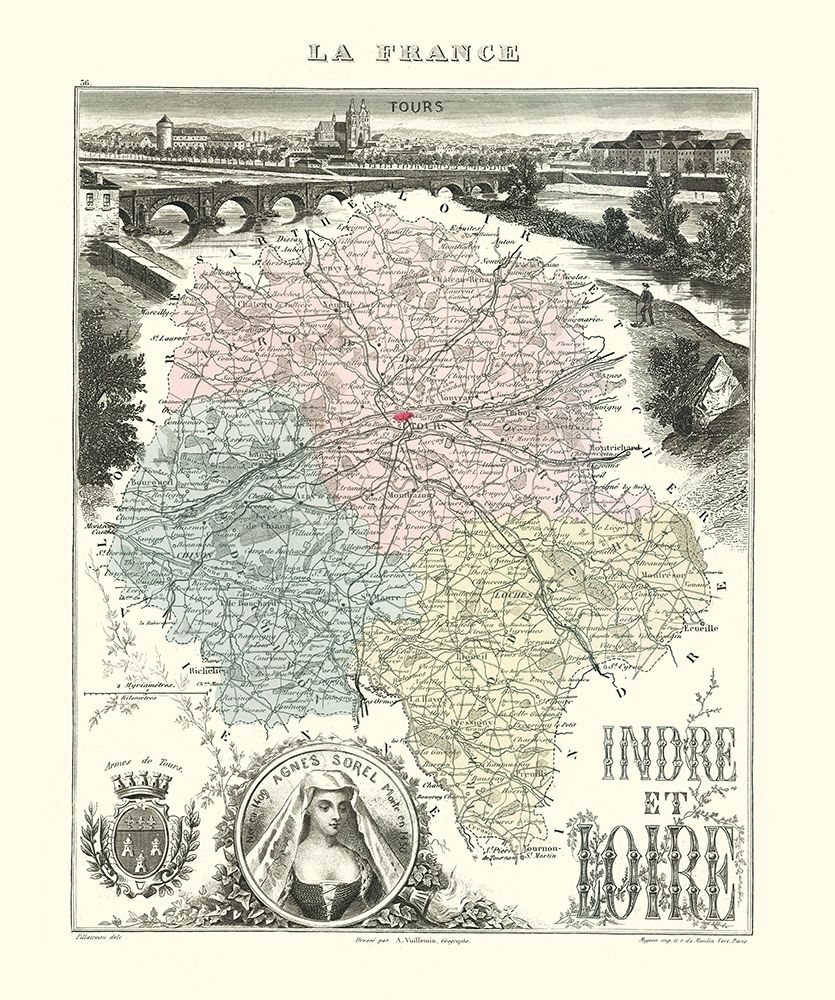 Indre et Loire Region France - Migeon 1869