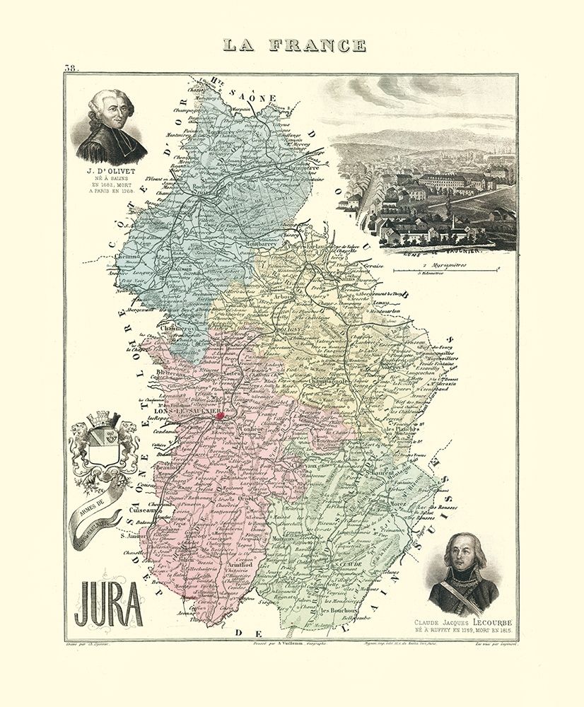 Jura Region France - Migeon 1869