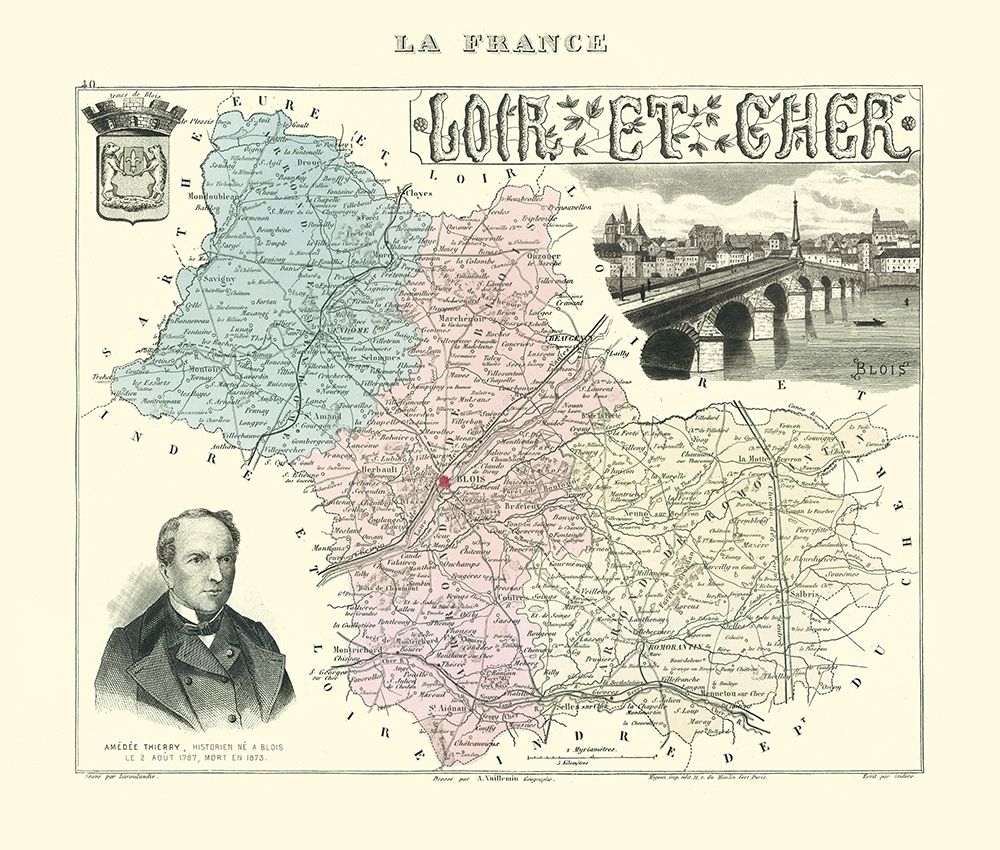 Loir et Cher Region France - Migeon 1869
