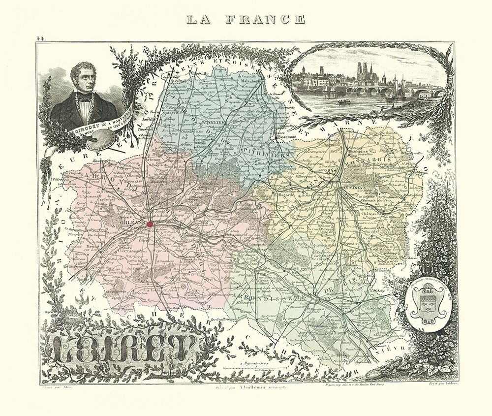 Loiret Region France - Migeon 1869
