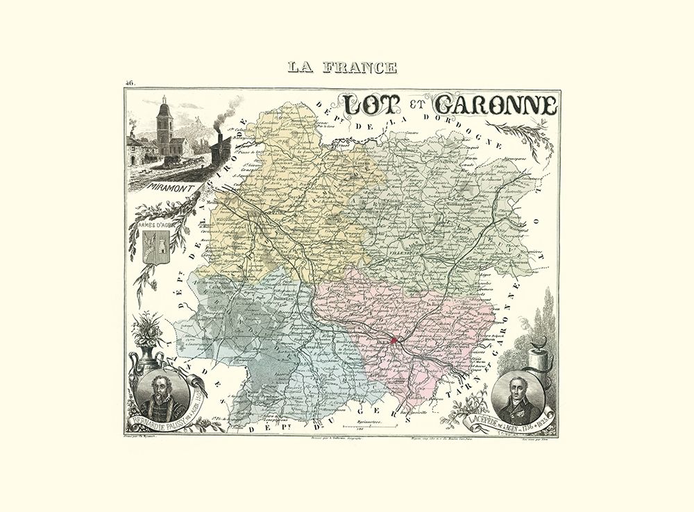 Lot et Garonne Region France - Migeon 1869