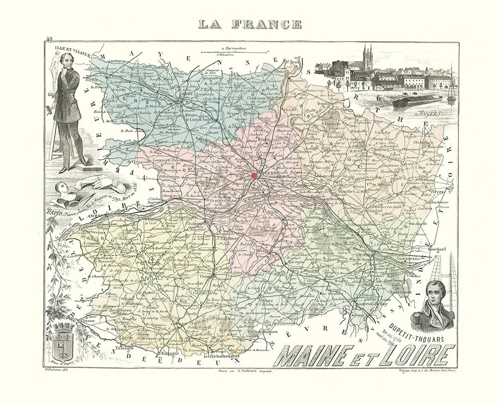 Maine et Loire Region France - Migeon 1869
