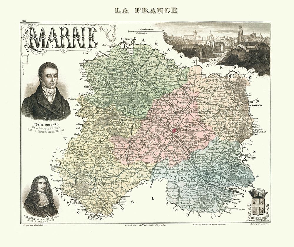 Marne Region France - Migeon 1869