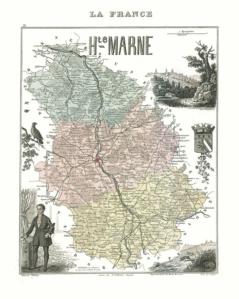 Haute Marne Region France - Migeon 1869