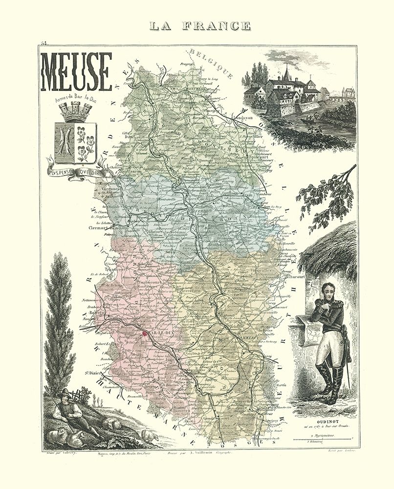 Meuse Region France - Migeon 1869
