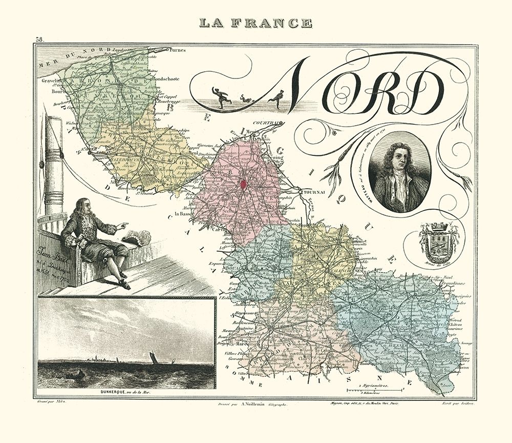 Nord Region France - Migeon 1869