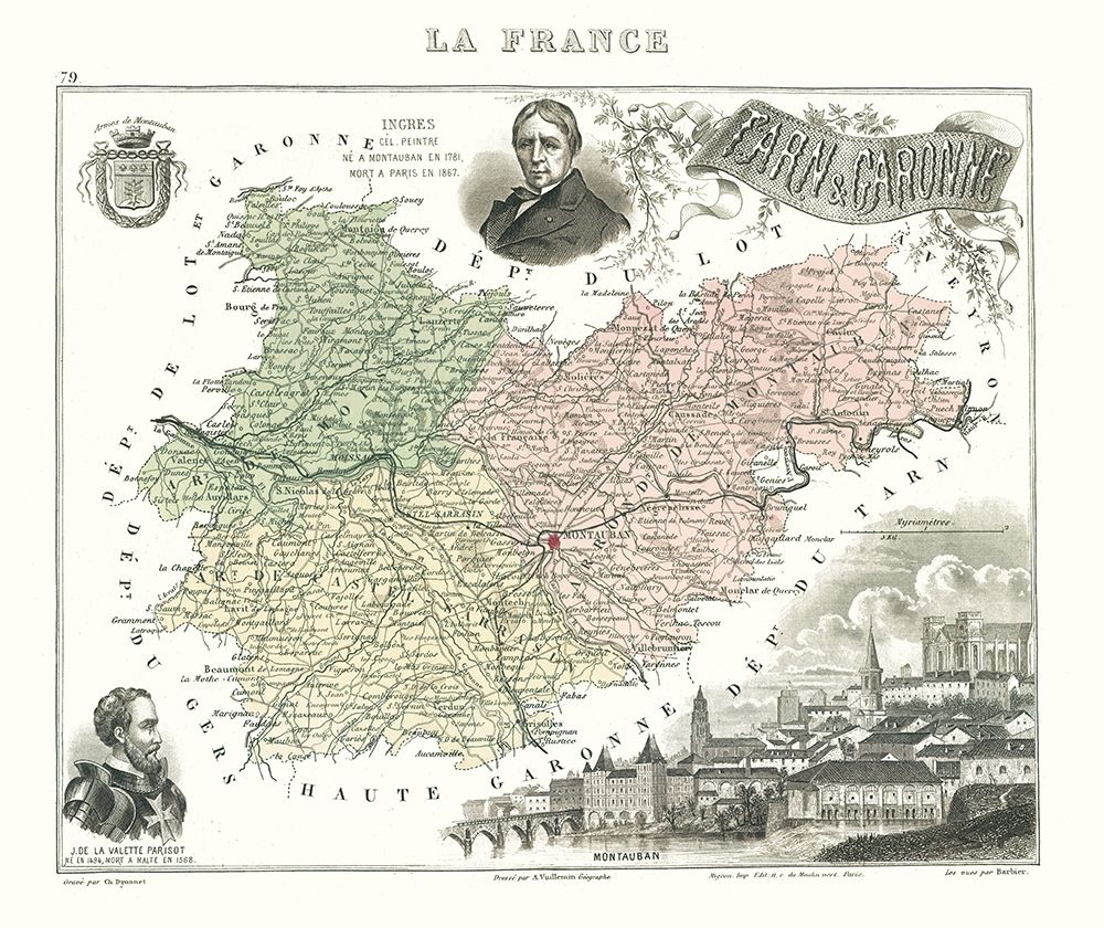 Tarn et Garonne France - Migeon 1869