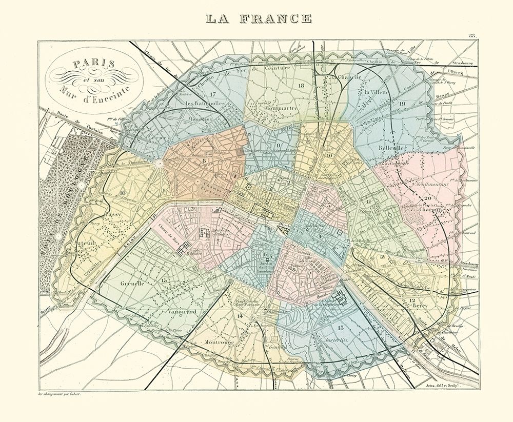 Paris France - Migeon 1869