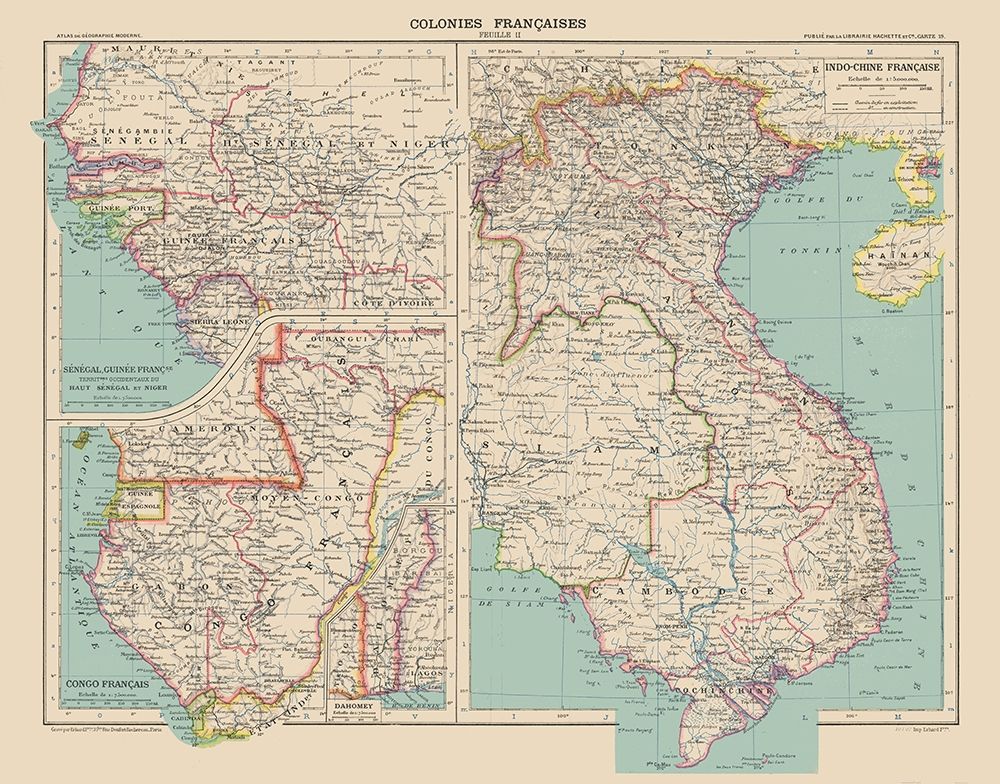 French Colonies France - Schrader 1908