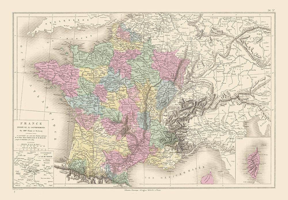 Governments France - Drioux 1882