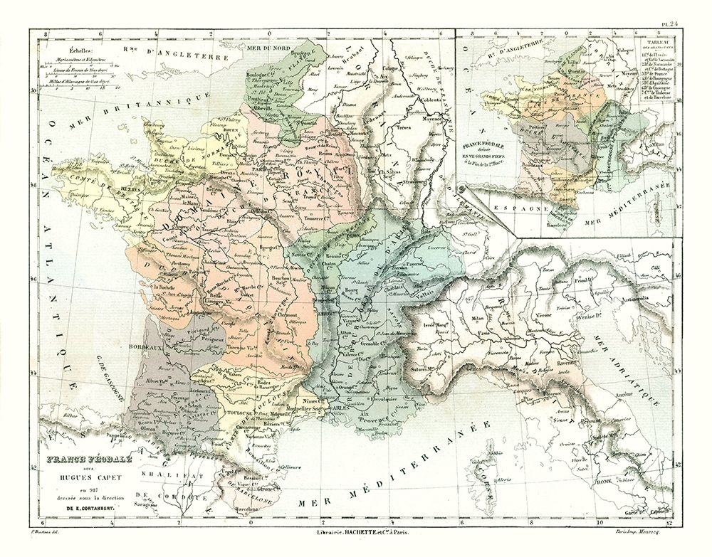 Feudal France Hugh Capet - Cortambert 1880