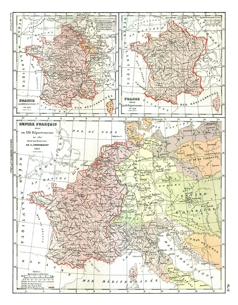 France 1715-1867 - Cortambert 1880