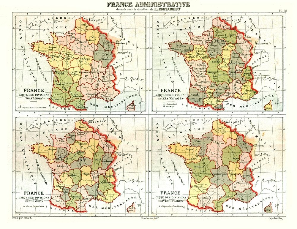 Administrative France - Cortambert 1880