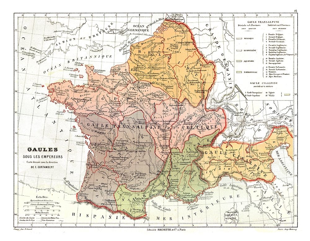 Gaul Empires France - Cortambert 1880