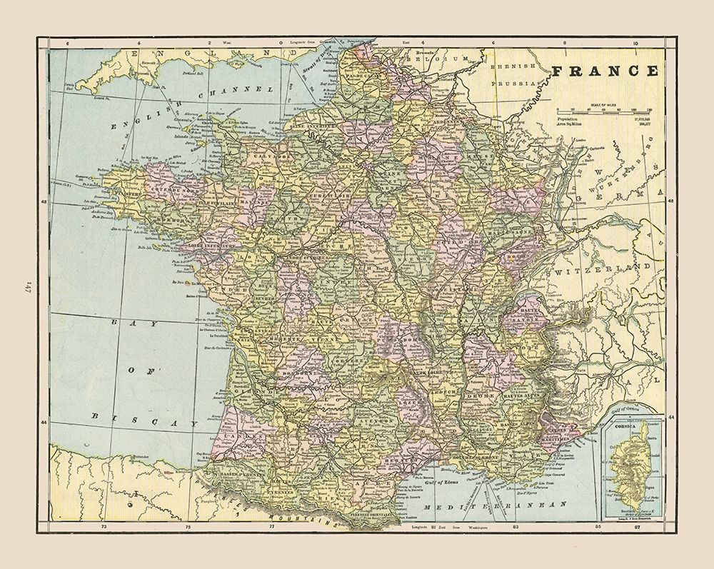 France - Cram 1892