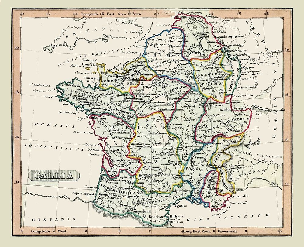 Ancient France - Fenner 1830