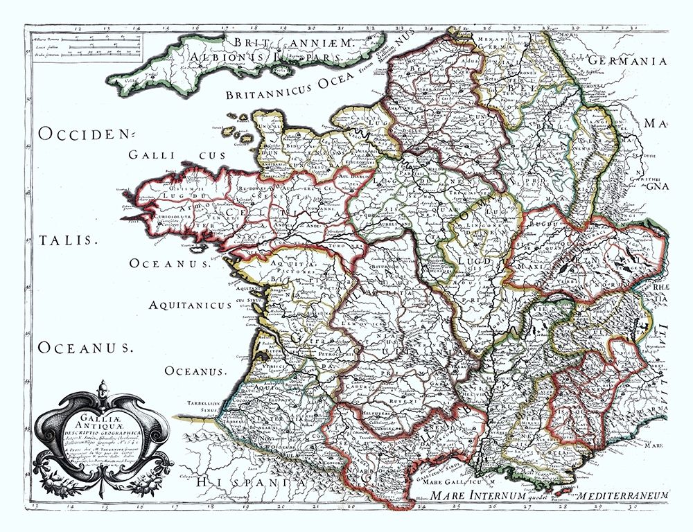 Ancient France - Sanson 1641