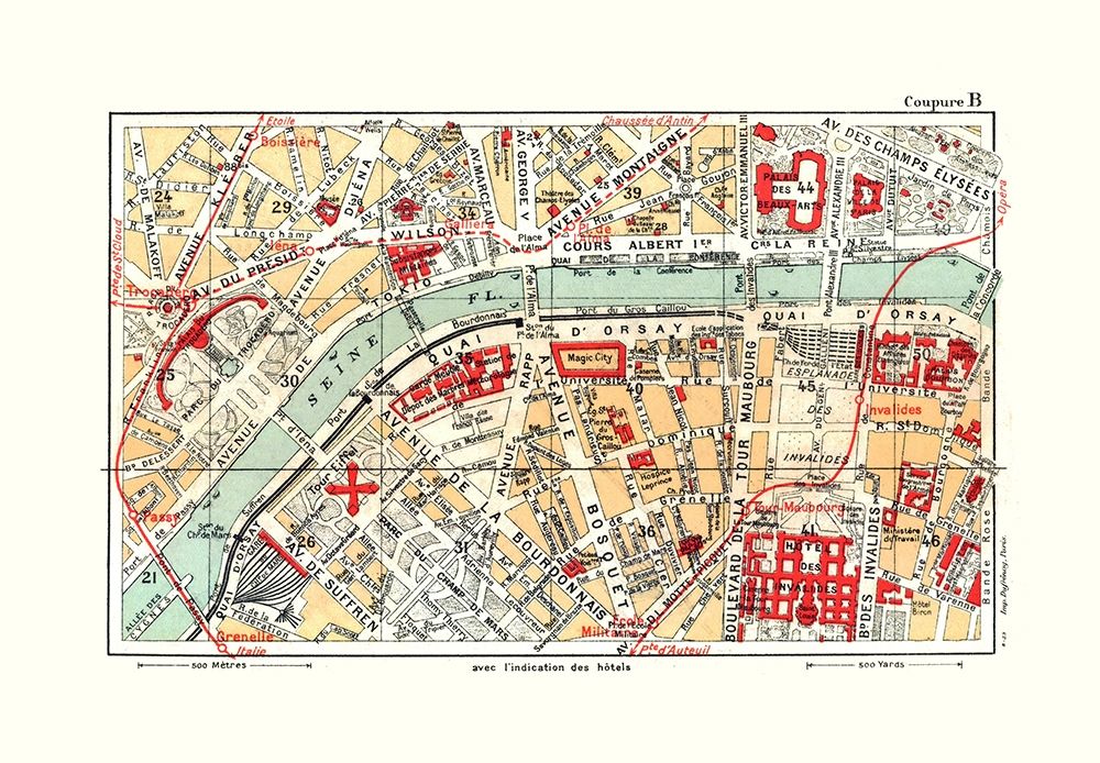 Eiffel Tower Paris France - Blue Guides 1921