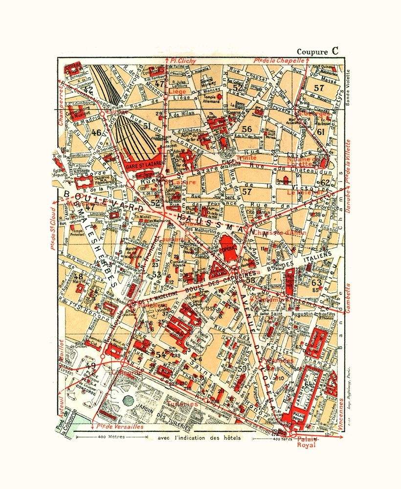 Northern Paris France - Blue Guides 1921