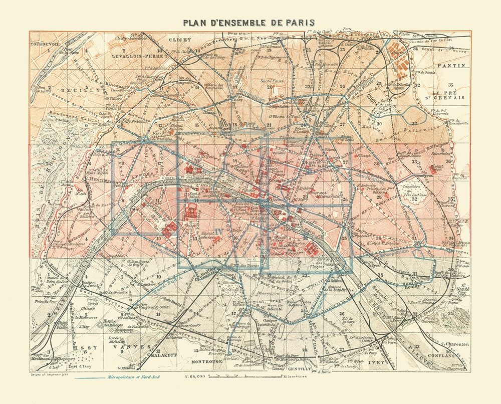 Paris France - Baedeker 1911