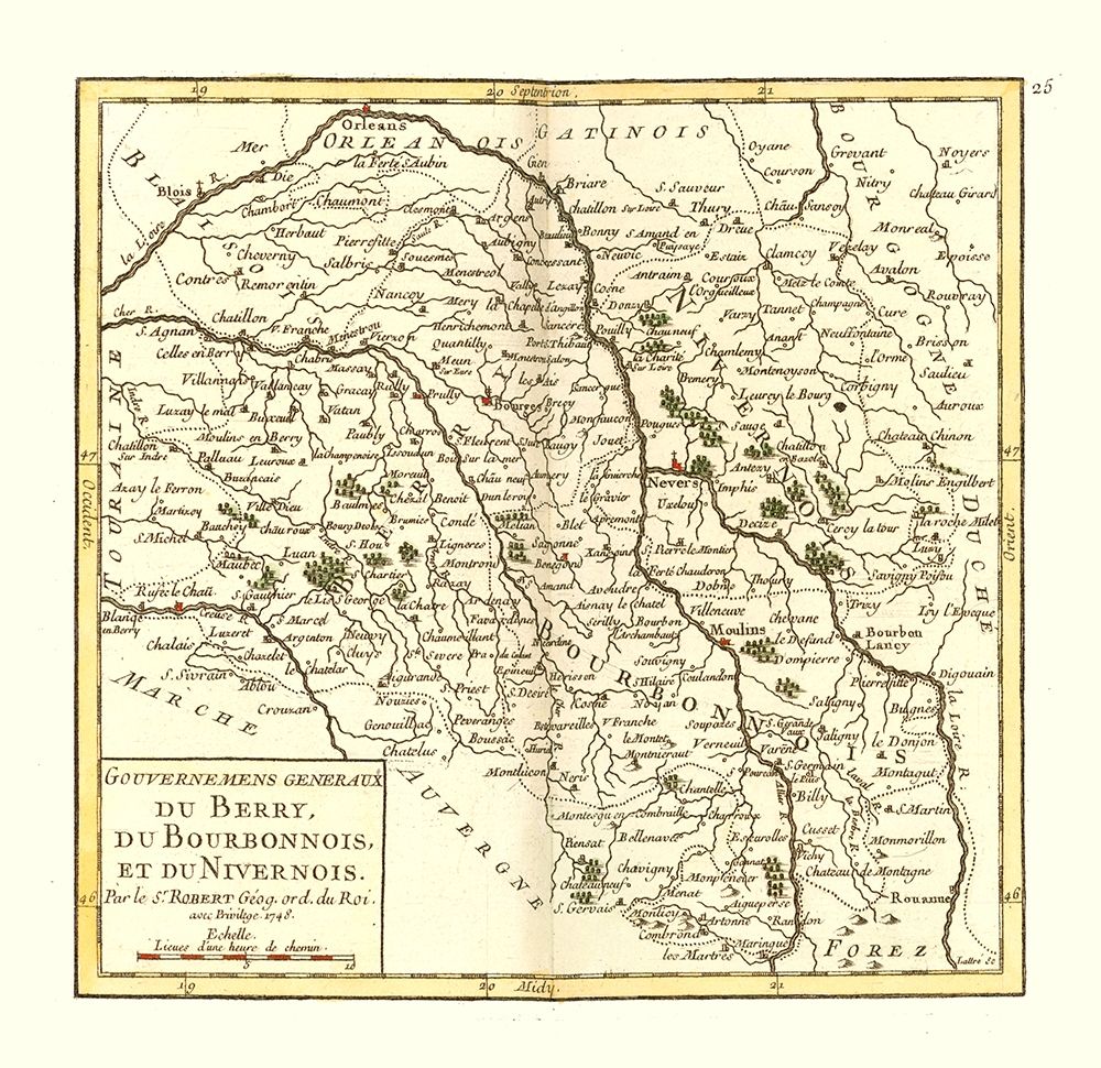 Berry Region Bourbonnais Nivernais France - Robert 1748