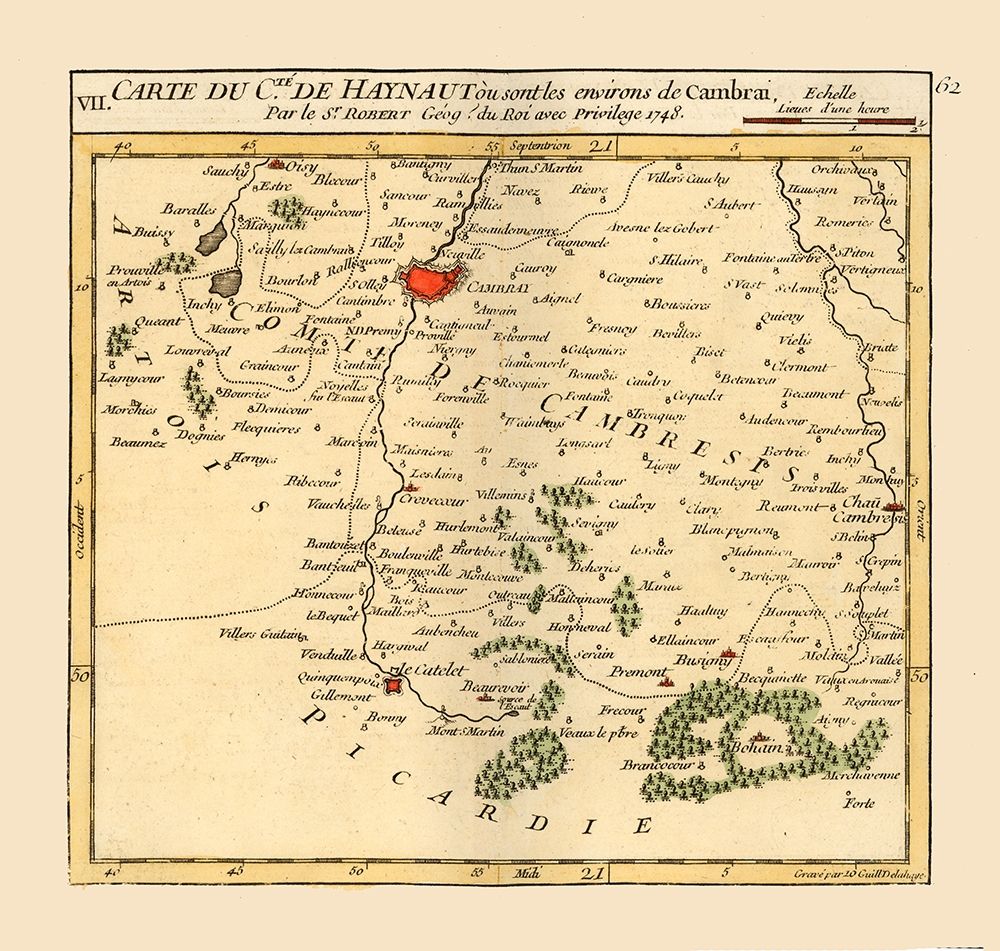 Cambrai Environs France - Robert 1748